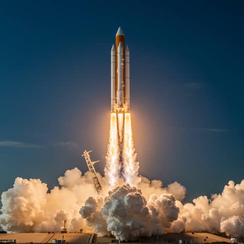 Rocket Launch Moment Captured