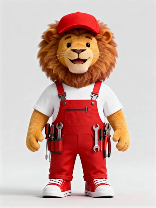 3D Lion Model as Workshop Mascot