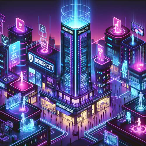 Dendriciti IT Services for Small Businesses | Futuristic Cyberpunk Scene