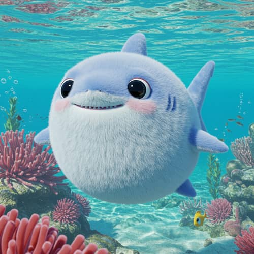 Cute Chubby Furry Shark