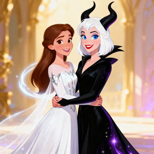Enchanting Disney-style Illustration of Friendship Enchanting Disney-style Illustration of Friendship