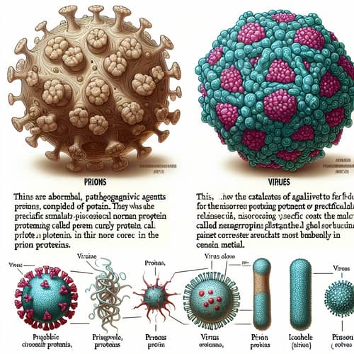 Prions and Viruses: An Illustrated Comparison of Cellular Proteins and Microscopic Organisms