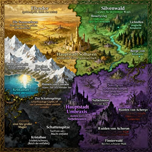 Elyndor: Realm of Light & Shadow Map