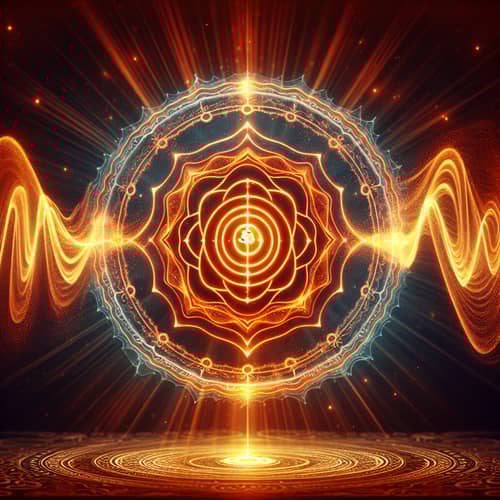 Sacral Chakra Healing Energy Symbol in Orange for Spiritual Connection