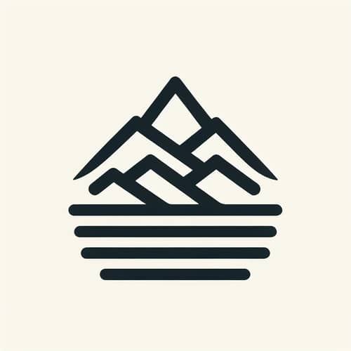 Minimalist Mountain Range Logo Design | Logo Designers