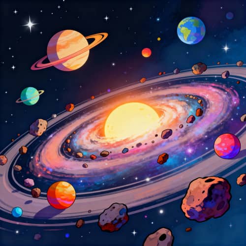 Vibrant Spiral Galaxy Artwork - Digital Art Vibrant Spiral Galaxy Artwork - Digital Art