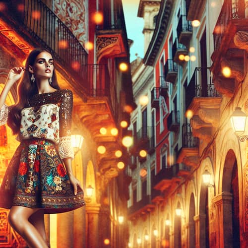 Roma Woman in Mini Skirt | Stunning Traditional Outfit