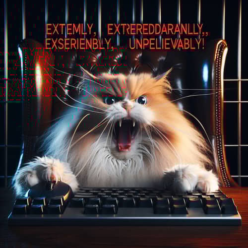 Angry Cat - Supreme Intensity in Feline Fury