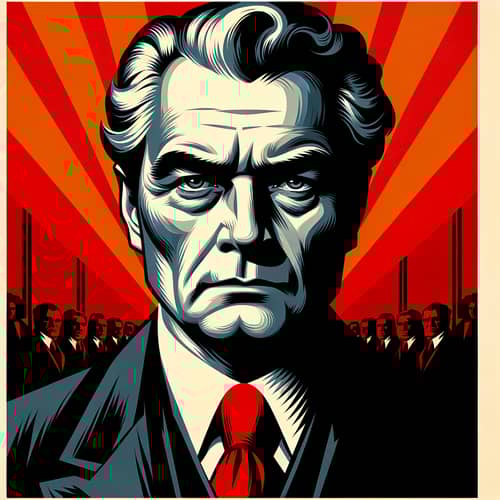 Vladimir Putin Iconic Propaganda Art Poster