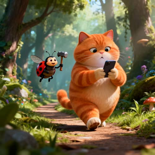 Chubby Orange Cat's Magical Forest Adventure Chubby Orange Cat's Magical Forest Adventure