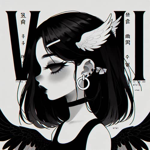 ViVi - Black-Haired Girl with Wings and Ears