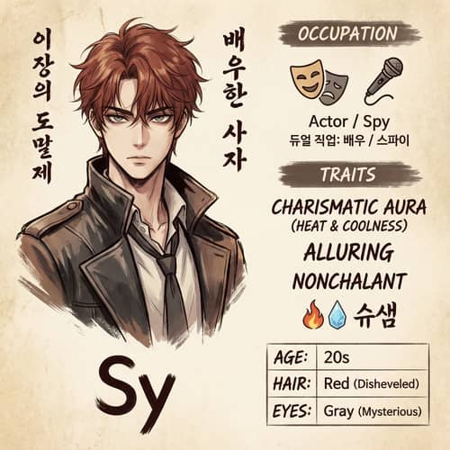 Enchanting Character Sheet of Sy - Actor & Spy