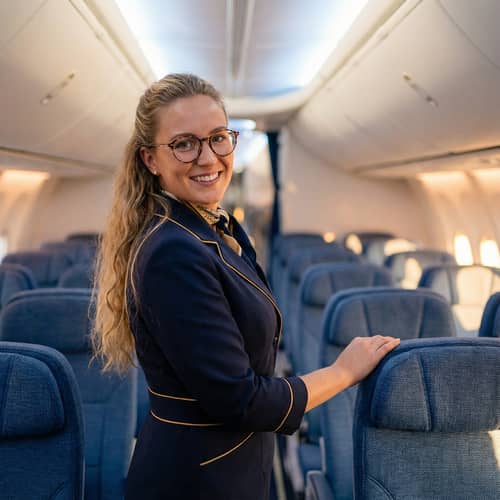 Stunning Portrait of a Flight Attendant Stunning Portrait of a Flight Attendant