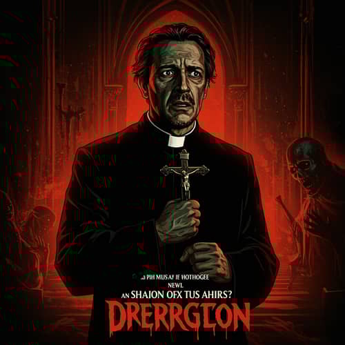 Chilling Horror Film Featuring a Priest
