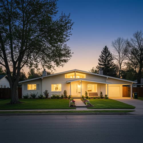 Rectangular House with a Hipped Roof