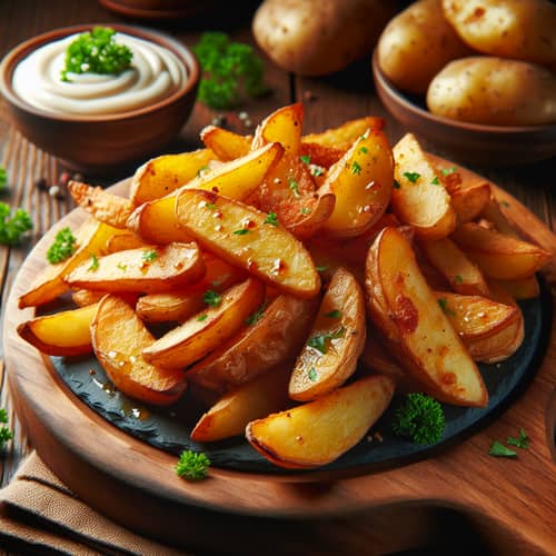 Delicious Potato Wedges: Crispy, Cheesy & Flavorful
