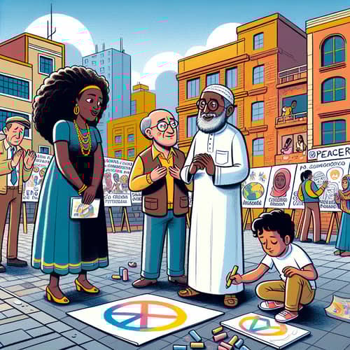 Colombia Human Rights Reflection Cartoon