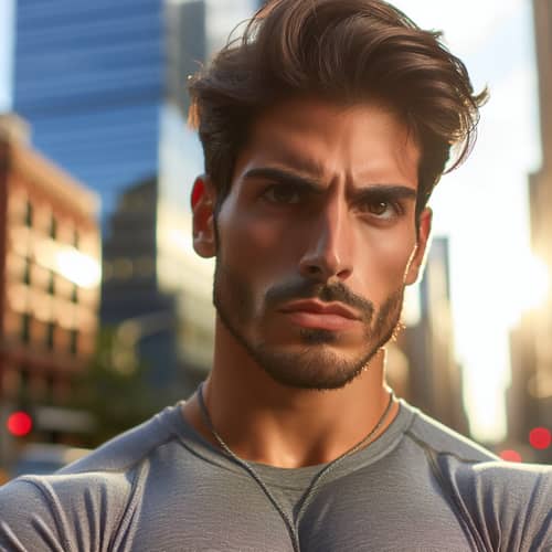 Hispanic Man Striving for Success in Life