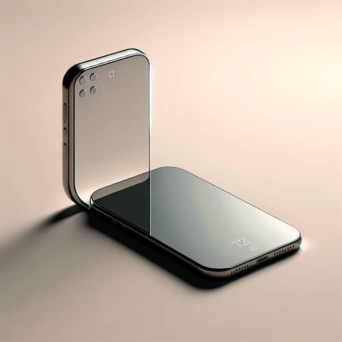 Futuristic iPhone 14 Illustration with Wrap-Around Display