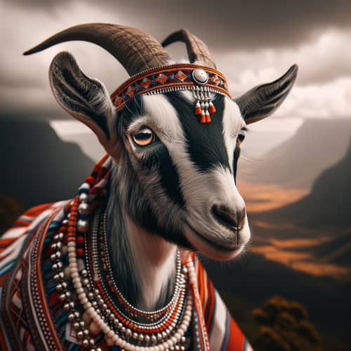 Swahili Attire: Traditional Goat Costume