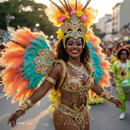 Brazilian Samba Dancer: Celebrating Culture