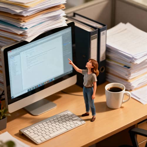 Miniature Woman in Office: A Fascinating Perspective