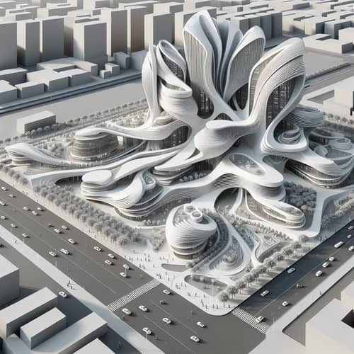 Futuristic Science City Design Inspired by Zaha Hadid Concepts