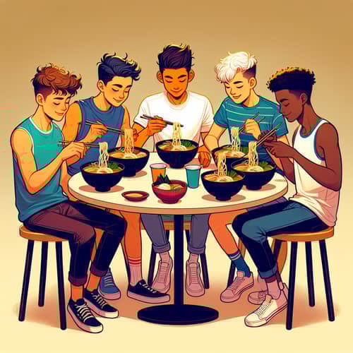 Global Diversity at a Casual Dining Scene with Vibrant Youths