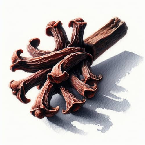 Watercolour Clove Painting - Culinary Art