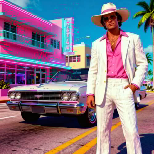 GTA Vice City Male Character - 80s Miami Style GTA Vice City Male Character - 80s Miami Style