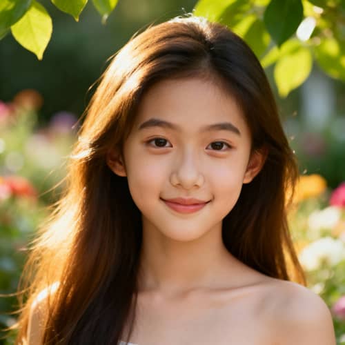 Beautiful Asian Girl Portrait