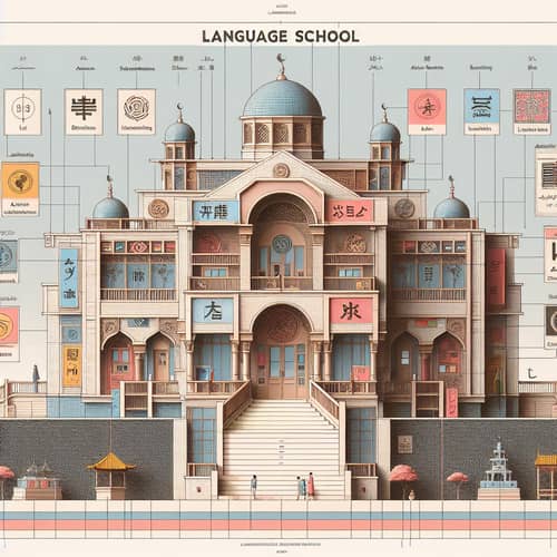 Multicultural Language School Building Design - Harmony in Architecture