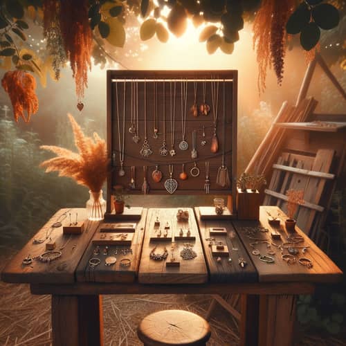 Boho Wood-Inspired Setting for Personalized Jewelry
