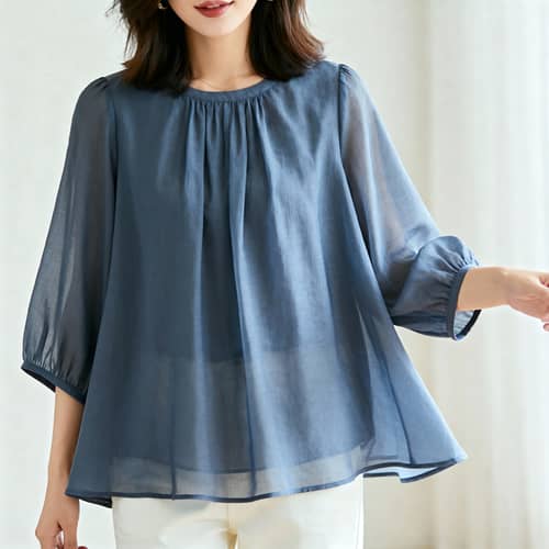 Blusa Campana de Tres Cuartos - Estilo Elegante