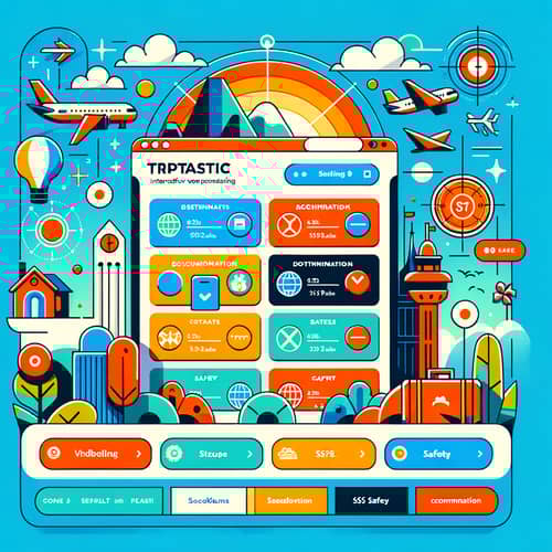 Minimalist Graphic Design for TripTastic | Intuitive Booking Interface