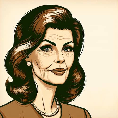 Sophisticated 70-Year-Old Brunette with Wrinkly Eyes | Vintage Ad