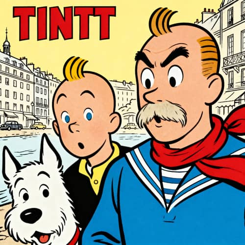 Tintin Style Photo Transformation Service Tintin Style Photo Transformation Service