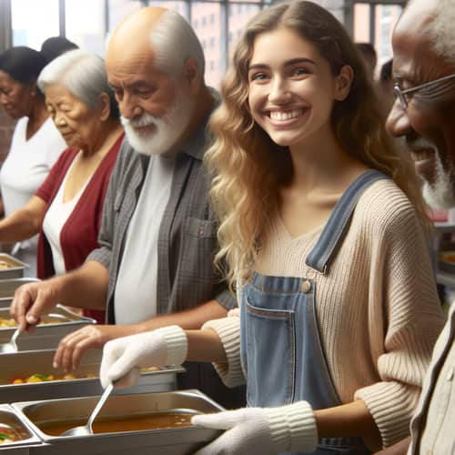 Mia Volunteers at City Soup Kitchen