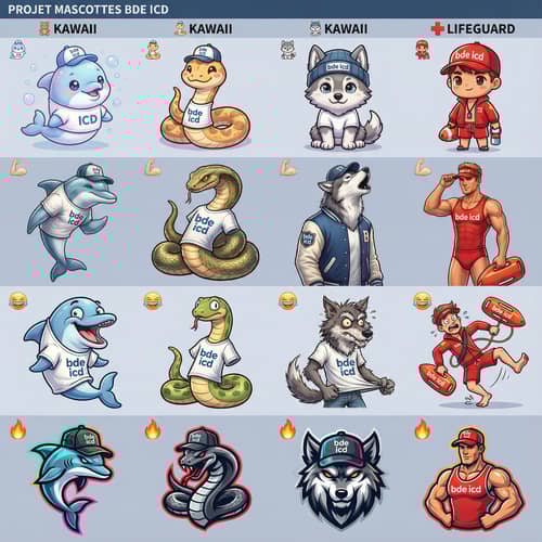 Creative Mascot Designs for BDE Members Creative Mascot Designs for BDE Members