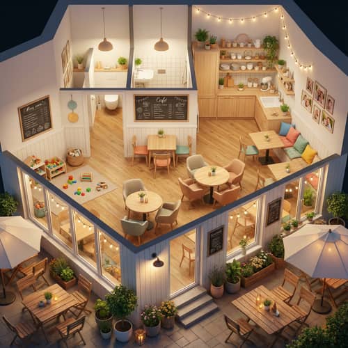 Cozy Family Cafe: Bright and Welcoming Atmosphere Cozy Family Cafe: Bright and Welcoming Atmosphere