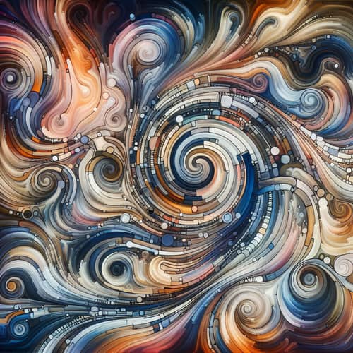 Abstract Patterns: Swirling Hues and Shapes
