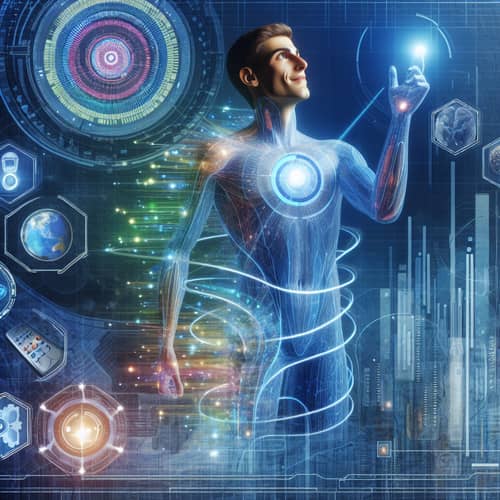 Futuristic Representation of Personal Growth - Explore Advanced Self-Development