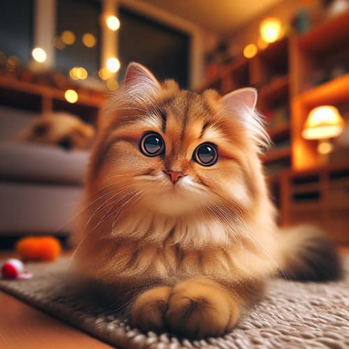 Lovisa: Fluffy Domestic Feline with Grace and Agility