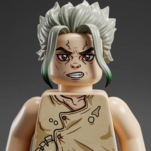Realistic Tsukasa Shishio Lego Minifigure Model