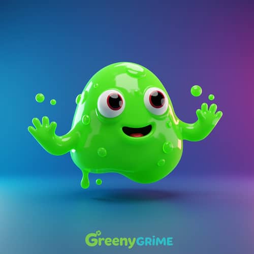 GreenyGrime YouTube Channel Mascot Design