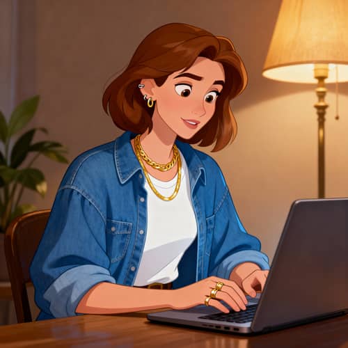 Charming Illustration of a Young Russian Woman Charming Illustration of a Young Russian Woman