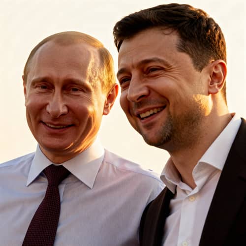 Putin and Zelensky: A Joyful Photo Together