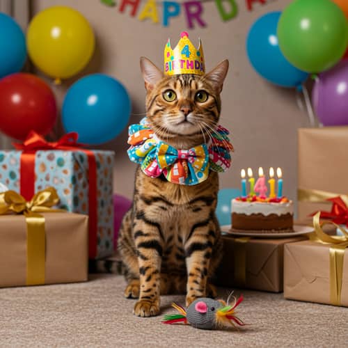 Bengal Cat's 4th Birthday Celebration Ideas