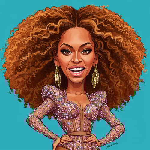 Beyoncé Caricature Art Collection