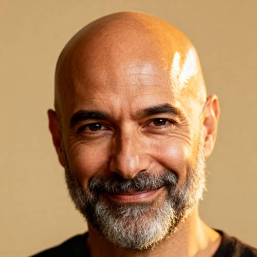 Portrait of a Bald Man with a Beard Portrait of a Bald Man with a Beard